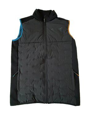 McLaren Racing Mens S Vest Formula 1 Team Black Ecolab Branded Zip Orange Blue